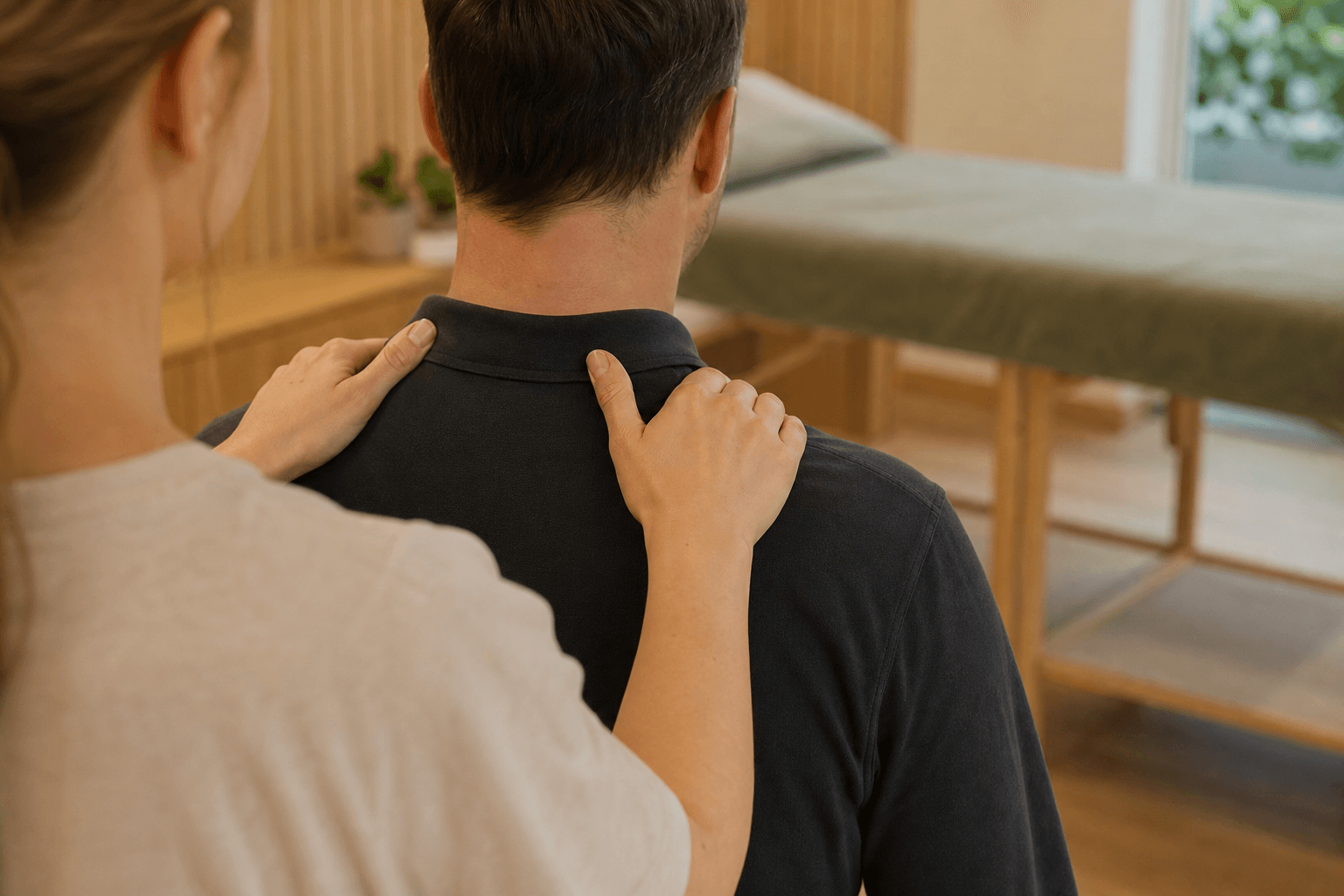 Bygg en massasjeforretning som fungerer både i klinikken og på farten (AI-genereret billede)