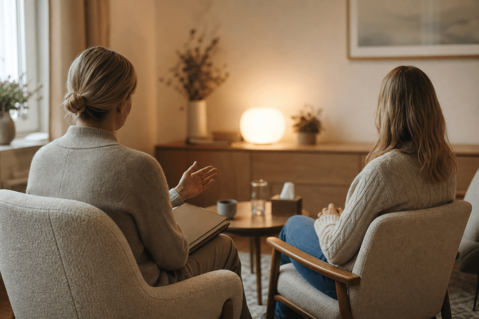 Skab tryghed før, under og efter hver session (AI-genereret billede)