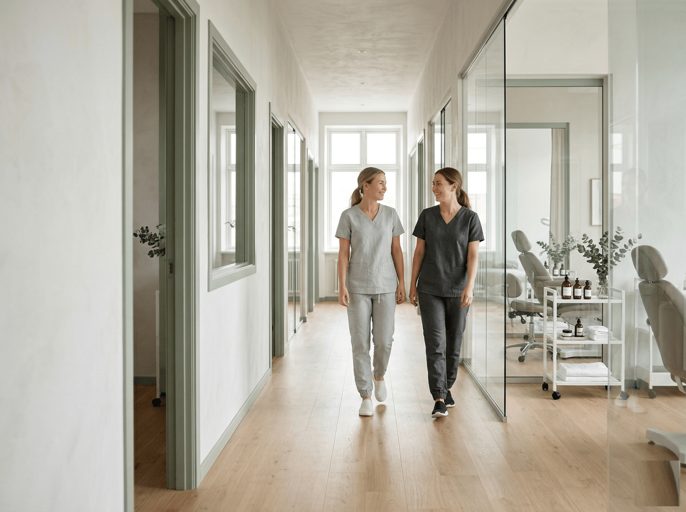 Sinnesro med inbyggd säkerhet (AI-genereret billede)